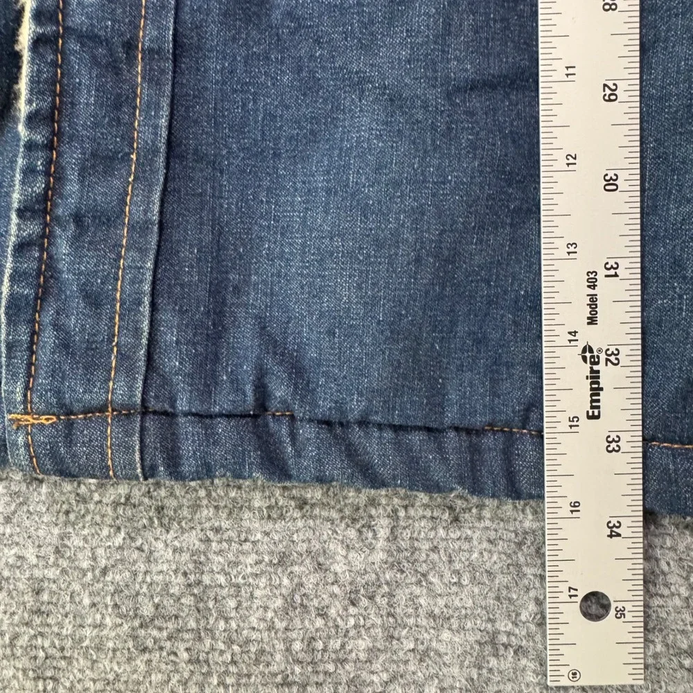 Vintage REDWOOD‎ XLT Sherpa Lined Denim Jacket Workwear Faded Blue Heavyweight